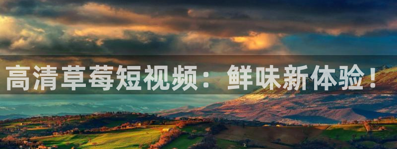 火凤直播体育官网入口在线观看：高清草莓短视频：鲜味新体验！